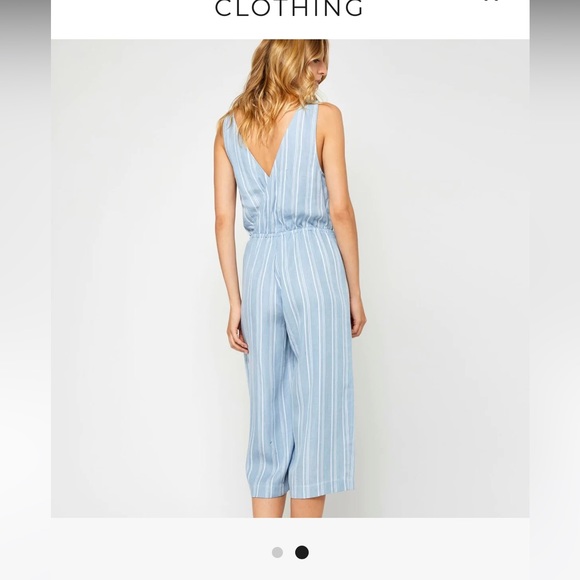 Gentle Fawn Wylie jumpsuit size 6 blue white - Picture 5 of 8